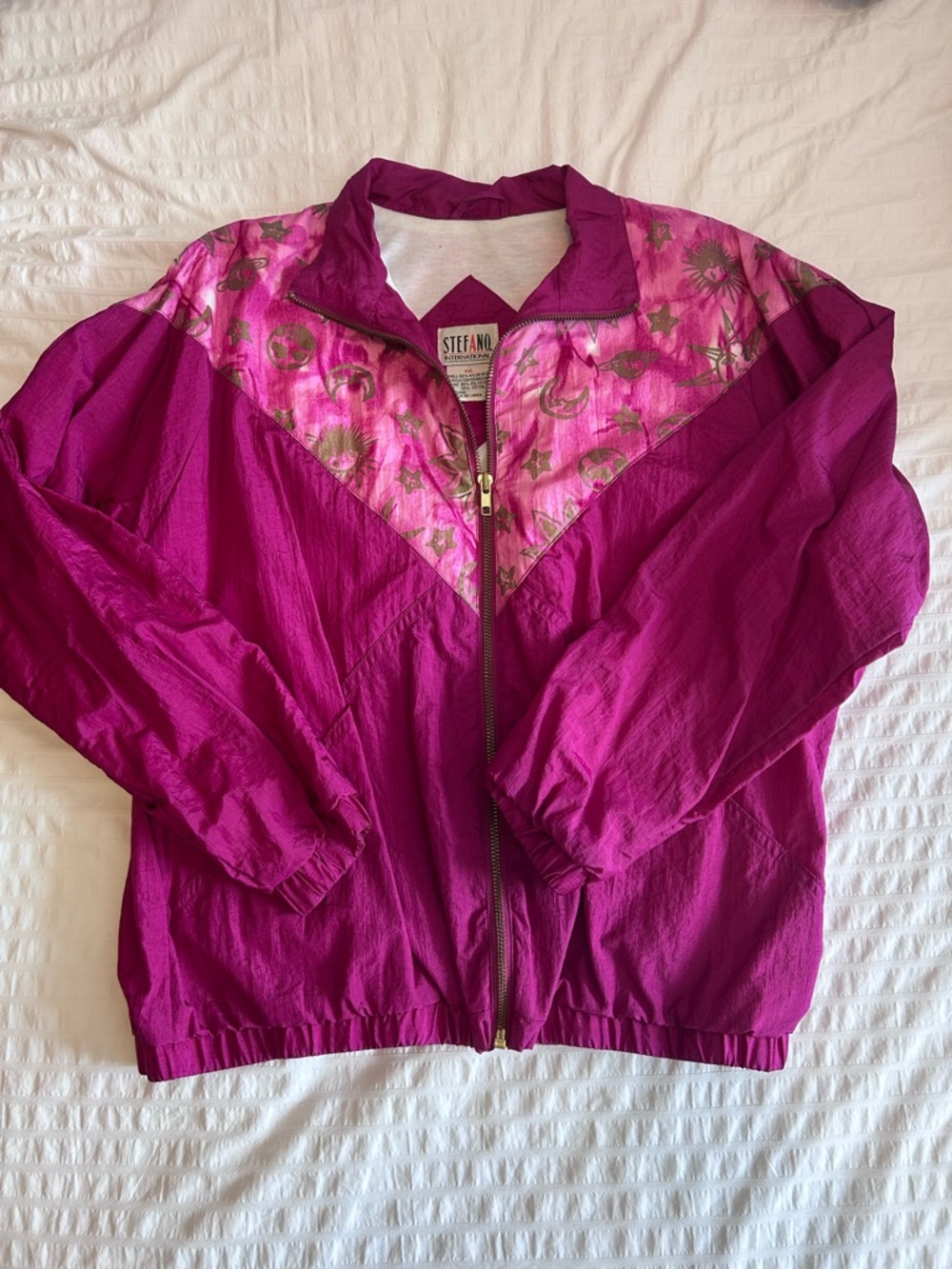 Magenta Bomber Jacket Vintage
